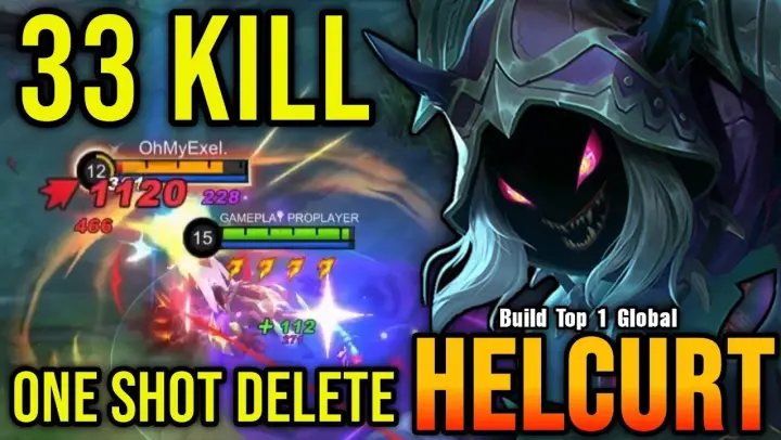 33 Kills!! Helcurt Build for One Shot Delete - Build Top 1 Global Helcurt ~ MLBB