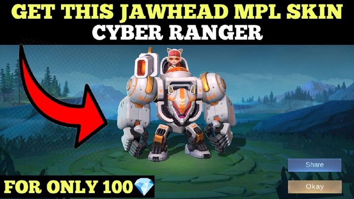 GET THIS SKIN FOR ONLY 100💎 | JAWHEAD MPL SKINS | CYBER RANGER