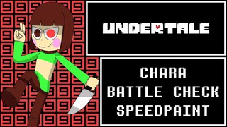 Undertale Speedpaint (Chara battle check) | Amen King