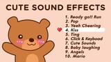 Cute + Aesthetic Sound Effects Pack for Youtube Video