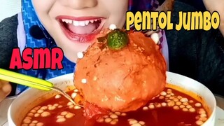 ASMR PENTOL JUMBO/RAKSASA KUAH PEDAS || TETELAN