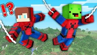 JJ and Mikey Became a SPIDERMAN in Minecraft - Maizen