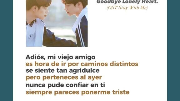 goodbye lonely heart- stay with me bl ost