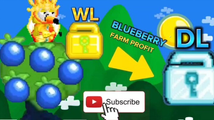 GROWTOPIA FAST 5HOURS PROFIT!!! (BLUEBERRY)