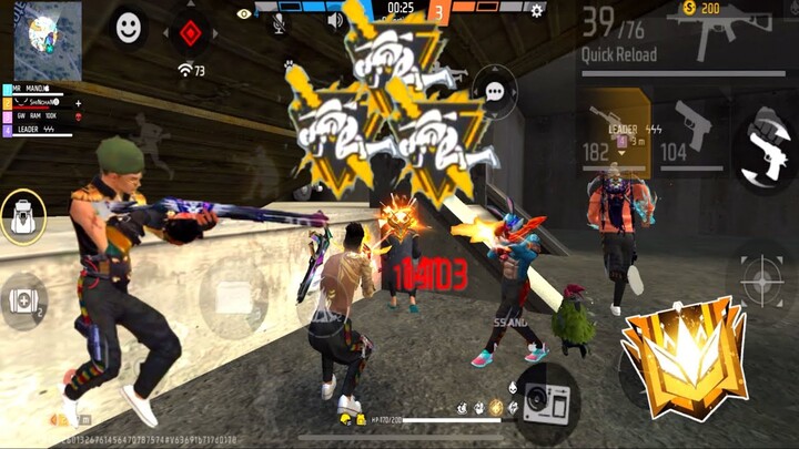 Next Level Op Gameplay | Clash Squad Ranked | Random Player | Garena free fire | ff |Take And Gaming