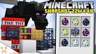 NEW SPAWN EGGS, COMMANDS, SPAWNERS, & MORE! - Minecraft 1.20 Snapshot 22w44a