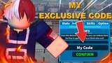 My Exclusive Codes ! | Boku No Roblox: Remastered |Roblox MHA Game