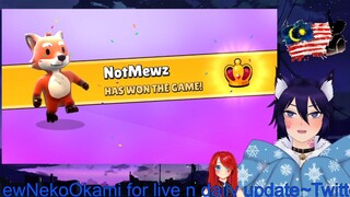 Mew Pertama kali main Stumble Guy With Chat and My First Crown