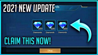 NEW FREE DIAMONDS MOBILE LEGENDS | FREE DIAMONDS NEW EVENT 2021