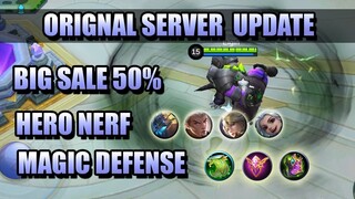 ORIGINAL SERVER UPDATE  - PATCH NOTES 1.4.20