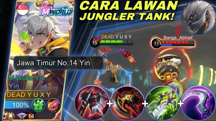 Cara Melawan Jungler Tank! Dengan Build Yin Tersakit Ini - Gameplay Yin Jungler Mobile Legends