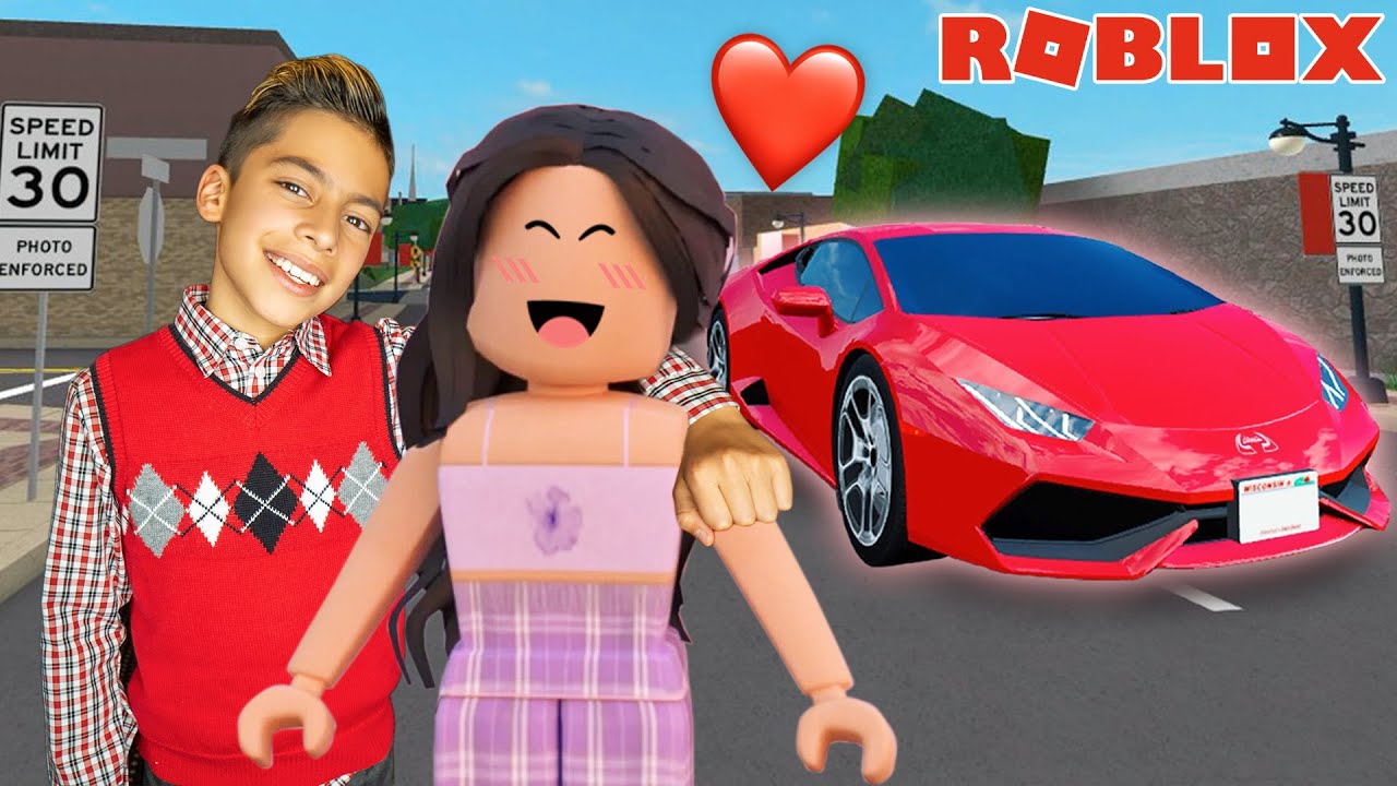 FERRAN Picks up his GIRLFRIEND in a LAMBORGHINI! (Roblox Brookhaven)