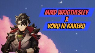 MMD Wriothesley x Yoru Ni Kakeru