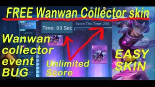 FREE Wanwan Collector Skin BUG | 100% NOT CLICKBAIT | UNLIMITED SCORE | Mobile Legends Bang Bang