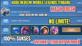 NO LIMITE! KODE REDEEM ML TERBARU KODE REDEEM MOBILE LEGENDS HARI INI UPDATE MEI 2024