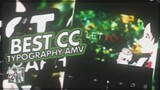 best cc for typography amv