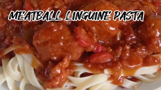 Ibang level kapag ganito ginawa mo sa pasta MEATBALL LINGUINE PASTA .#cooking #recipes #pilipinofood