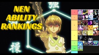 My Favorite HunterXHunter NEN Abilities Tier List