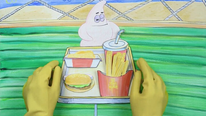 [Stop Motion Animation] เผยสูตรลับของ Spongebob แพทริคกำลังหาของว่าง~