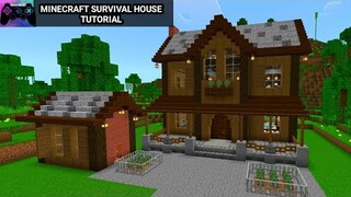 How to build a Survival House Tutorial in Minecraft | Minecraft Survival House Tutorial | Gamelife