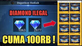 JGN KASIH TAU MOONTON ! APLIKASI INI JUAL DIAMOND ILEGAL !! 100RB DAPET RIBUAN DIAMOND