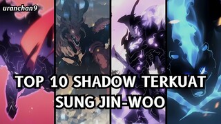 Daftar 10 Shadow Terkuat Milik Sung Jin-Woo!? Siapa yang Paling Mematikan?🔥😱