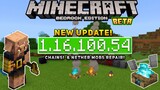 UPDATE! MCPE 1.16.100.54 BETA | XBOX - Chains & Nether Mobs Repair!