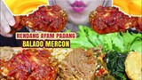 ASMR RENDANG AYAM PADANG BALADO MERCON PEDAS