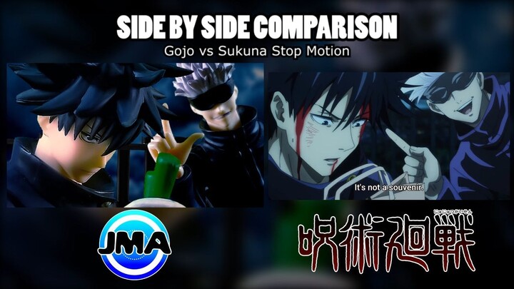 Gojo vs Sukuna Side by Side Comparison - Stop Motion / JM ANIMATION