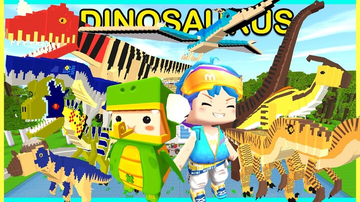 ZEDDAX DAN ENCES PERGI KE PULAU DINOSAURUS JURASSIC PARK DI MINI WORLD!!