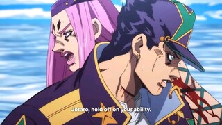 Kujoh Jotaro death scene in ( Jojo stone ocean part 6 )