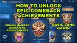 How To Unlock Epic Comeback Achievements | Easy Tutorial New Update