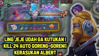 LING JEJE UDAH GA KUTUKAN AUTO MENGGILA KILL 24 ! FAST HAND - Mobile Legends