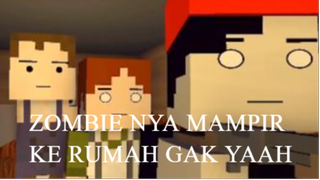 ANIMASI MINECRAFT - SEMUA WARGA KETAKUTAN! ADA ZOMBIE