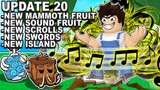 UPDATE 20 RELEASE DATE! *SOUND FRUIT, NEW SWORDS & MORE* Roblox Blox Fruits