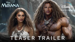 Moana Live Action - Teaser Trailer (2024) Zendaya, Dwayne Johnson | Disney+