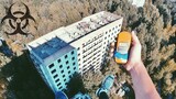 A Ukrainian boy parkour in Chernobyl