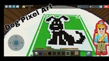 Dog Pixel Art in BlockMan Go | MIB