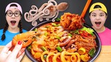 MUKBANG 낙곱새 먹방 Spicy Fire Octopus Spiciest  Shrimp TTeokbokki Korean Food 매운음식 떡볶이 TIMI 티미