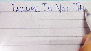 FAILURE is not