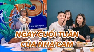 Nhà Cam đi chơi cuối tuần | Xem phim , ăn kem , mua quần áo , ăn bít tết Vlog 125