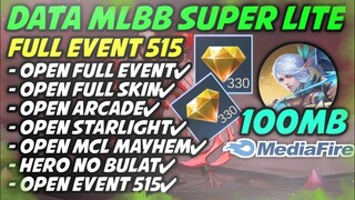 Data Mlbb Lite 100MB Patch STUN | EVENT 515 CARNIVAL PARTY | Cara Atasi Lag & Patah ML