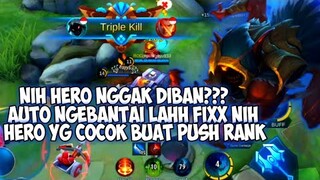 SUMPAH NIH HERO DAMAGE NYA GA NGOTAK COYY. COCOK BGT BUAT PUSH RANK - MOBILE LEGEND INDONESIA