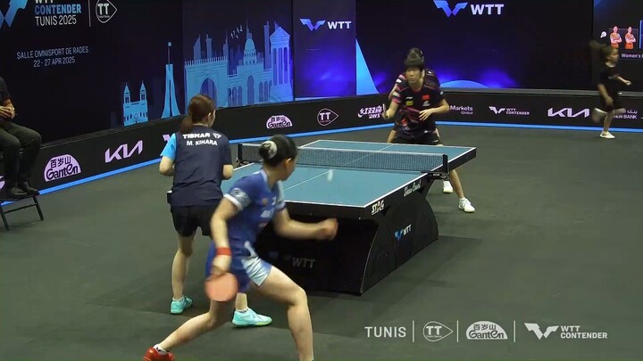 HUYI/DINGYIJIE-MIWA HARIMOTO/MIYUU KIHARA-WTT Contender Tunis 2025 Presented By