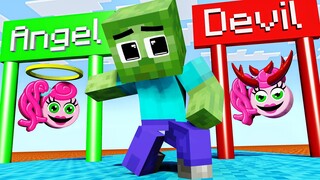 Monster School : Destiny run challenge, Baby Zombie war Mommy Long Legs - Minecraft Animation