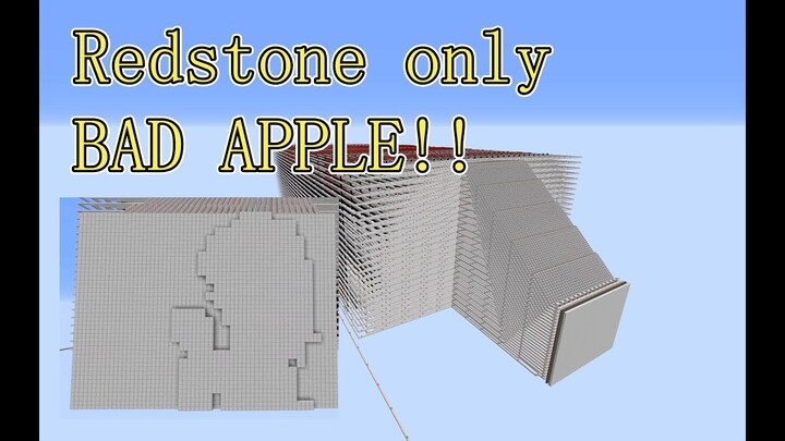 A bad apple player made with redstone only !