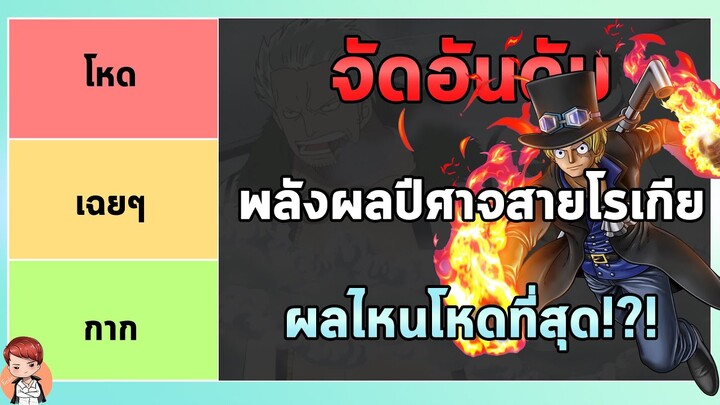 วันพีช - จัดอันดับพลังผลปีศาจ 'สายโรเกีย' ผลไหนโหดสุด!?!