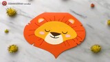 Lion pop up card