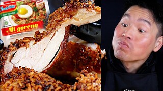 ASMR | Indomie Fried Chicken | MUKBANG | COOKING