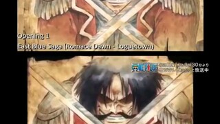 One piece op 1 vs op ep.1000